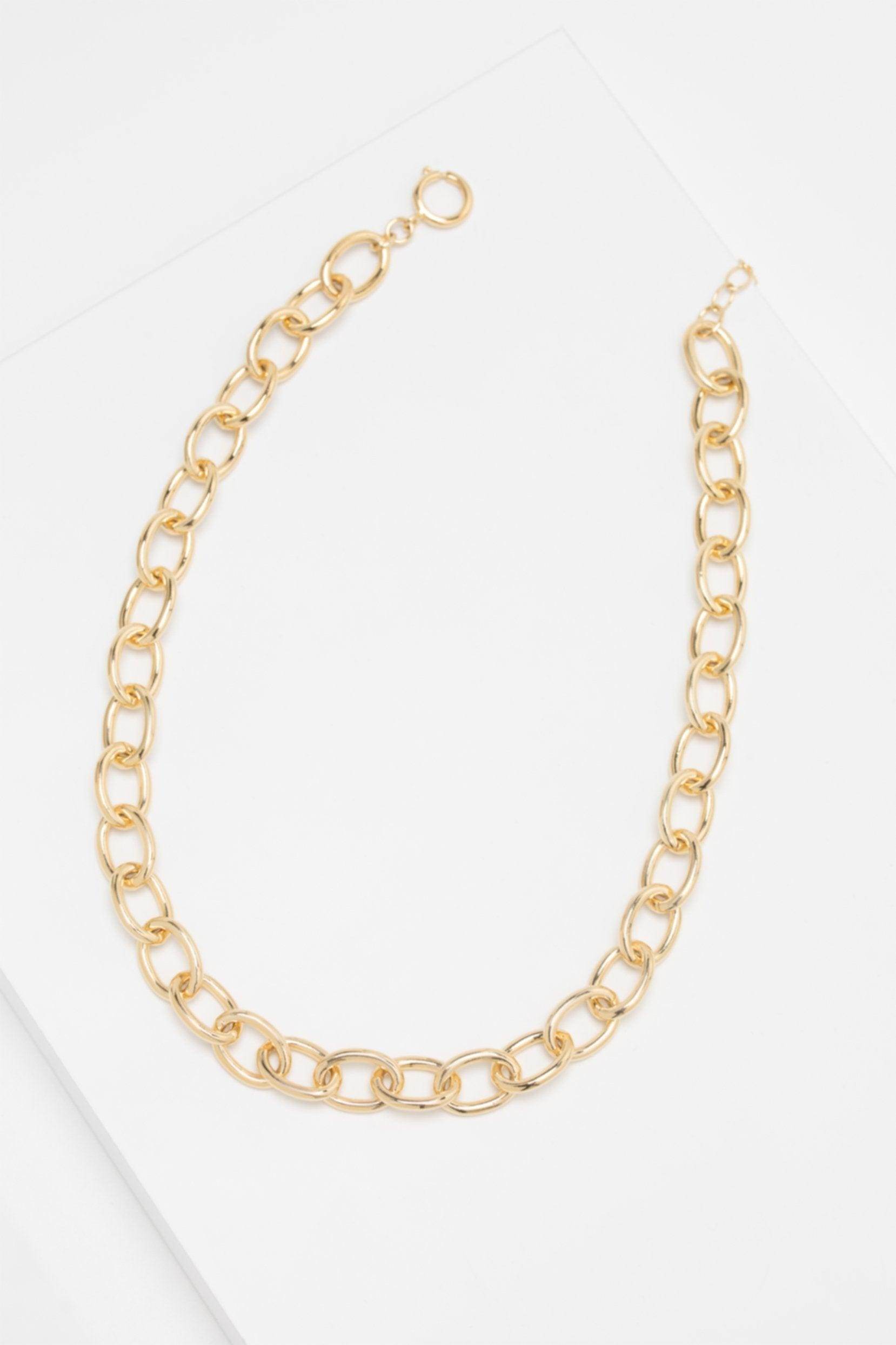 Yellow Gold Plated Necklaces CX0013 - COCOMELODY
